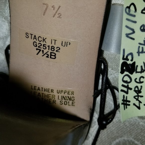 #4025 NIB Kenneth Cole Black Leather Gladiator 7.5 - Picture 15 of 16